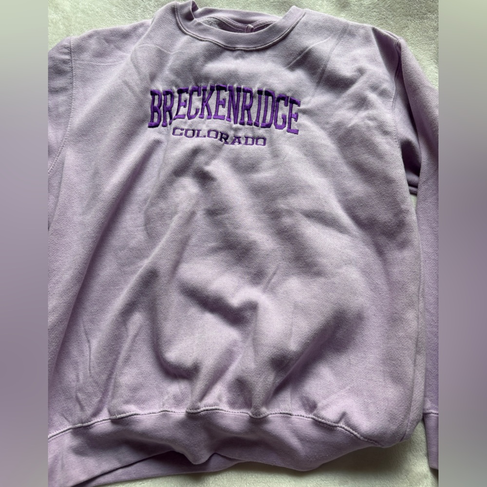 Purple Breckenridge Colorado Sweatshirt